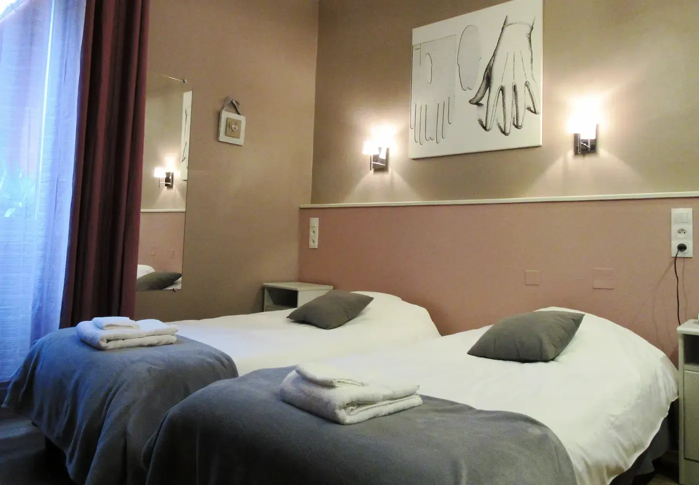 Chambre Twin Confort Hôtel des Causses Millau